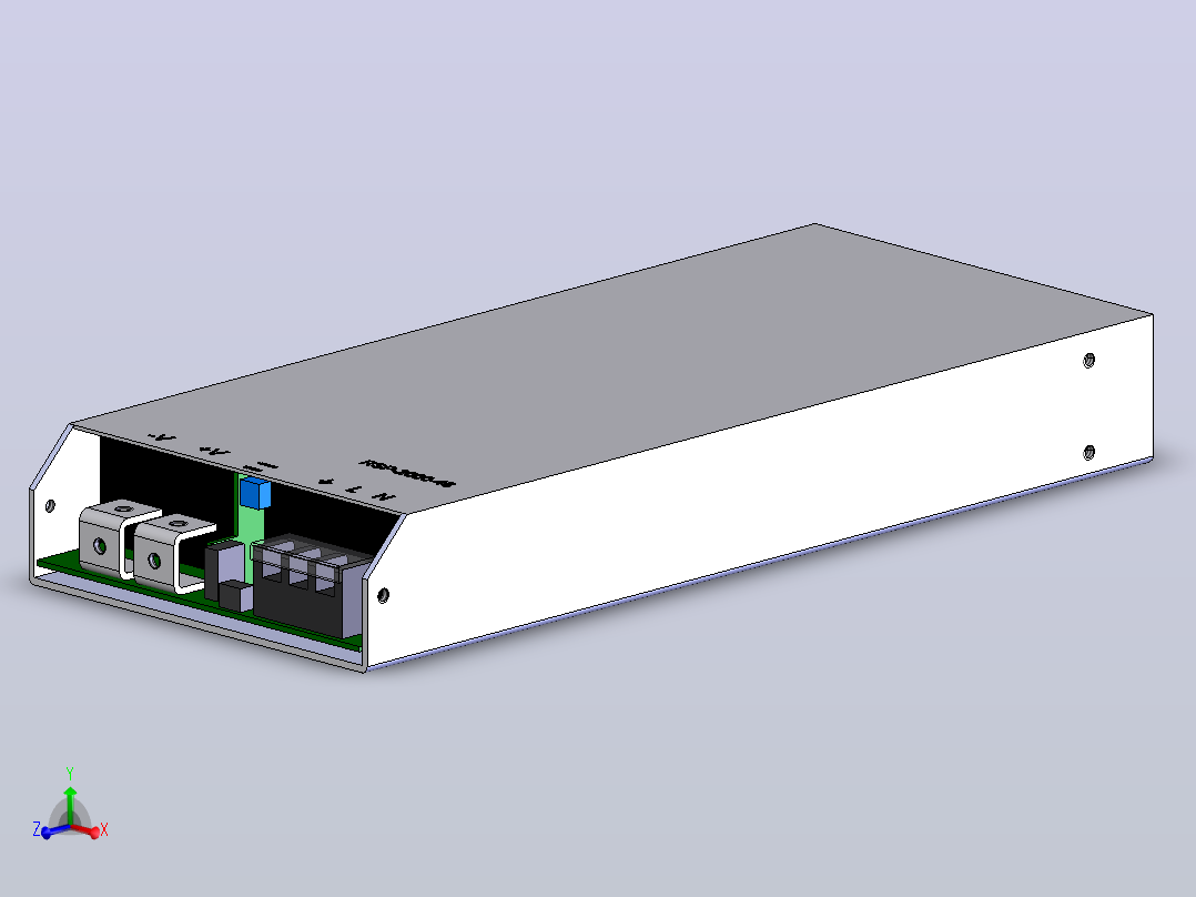 RSP-2000-48 Meanwell电源主视图