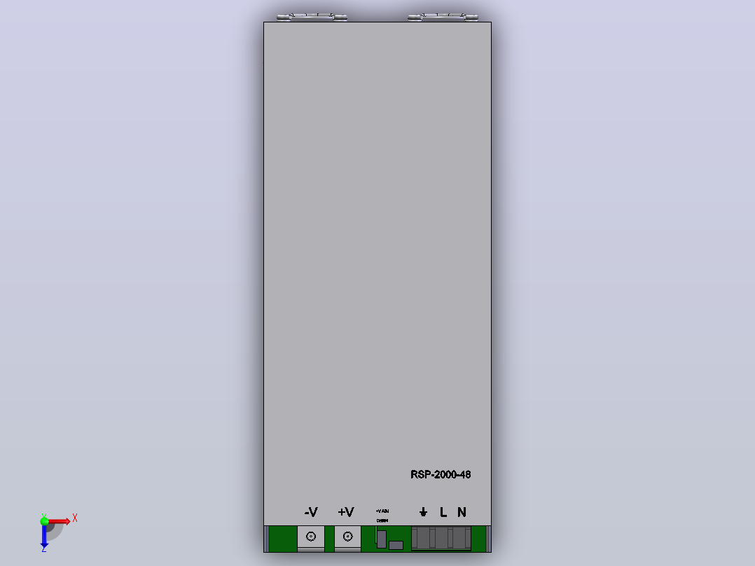 RSP-2000-48 Meanwell电源俯视图