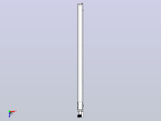 SCM14-2400-R滚珠花健、支撑座、滚珠丝杠、交叉导轨、直线模组俯视缩略图