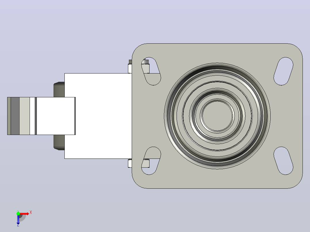 脚轮451441RE.F4-100-SSF-H100俯视图