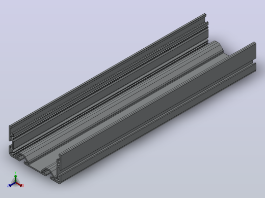 滚轮轨道6系列 80×40 经济型 氧化银白_滚轮轨道6系列 80x40 经济型 氧化银白-300mm