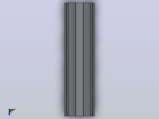 滚轮轨道6系列 80×40 经济型 氧化银白_滚轮轨道6系列 80x40 经济型 氧化银白-300mm俯视缩略图