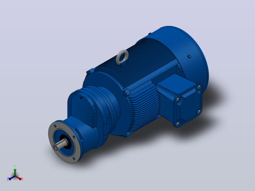 RXF57法兰轴伸式安装斜齿轮减速机RX57-Y4-4P-112M-M1-0°-Φ140