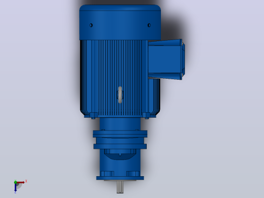 RXF57法兰轴伸式安装斜齿轮减速机RX57-Y4-4P-112M-M1-0°-Φ140俯视缩略图