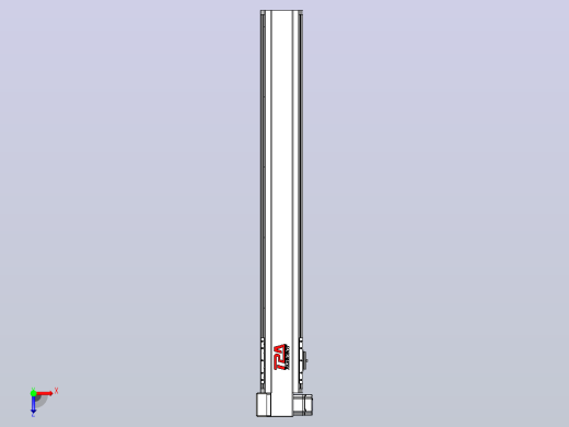 皮带直线轴半封闭可选导轨TPA-HNB-120D-110-L850-LP-Y-P40-N3俯视缩略图