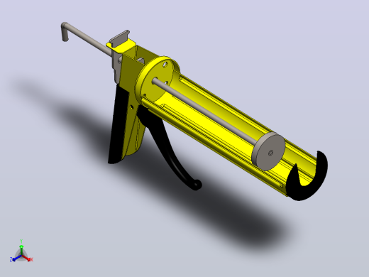 solidworks气动压胶枪