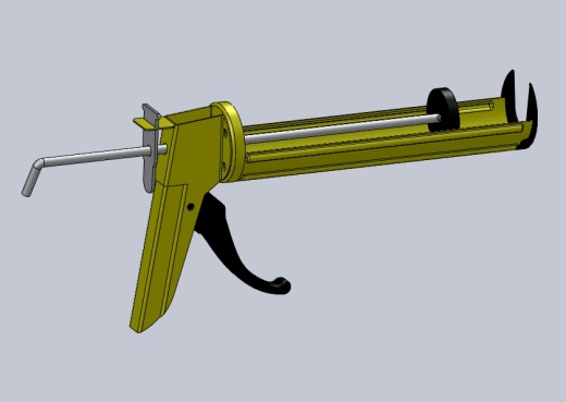solidworks气动压胶枪缩略图