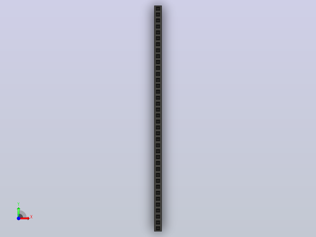 母针头Female_Header_1x38_P2.0_H4.3_straight.step前视图