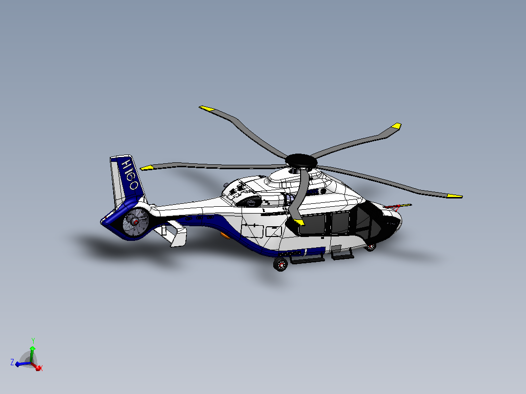 H160空客直升机主视图