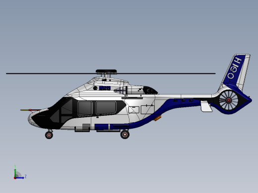 H160空客直升机左视缩略图