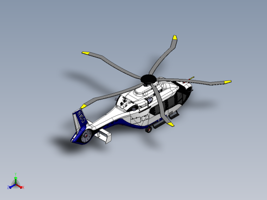 H160空客直升机正等轴测缩略图