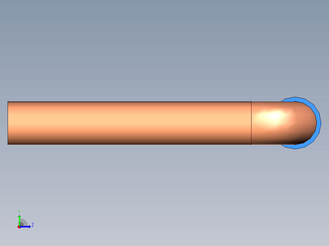 插头连接器Wirebridge_20.32xD0.6mm左视图