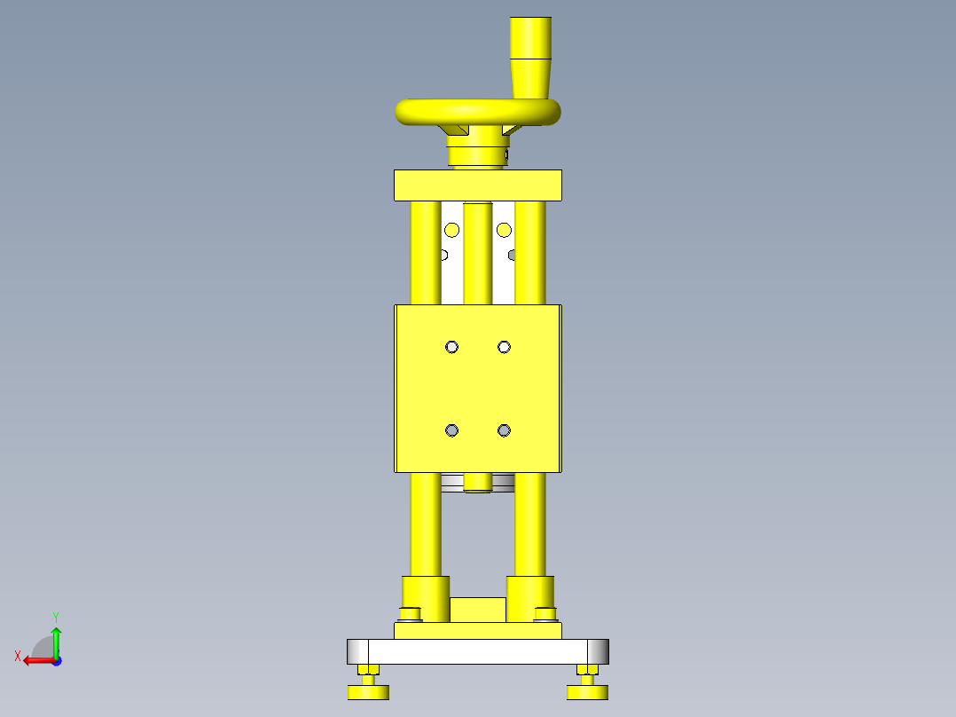 瓶盖插入夹具后视图