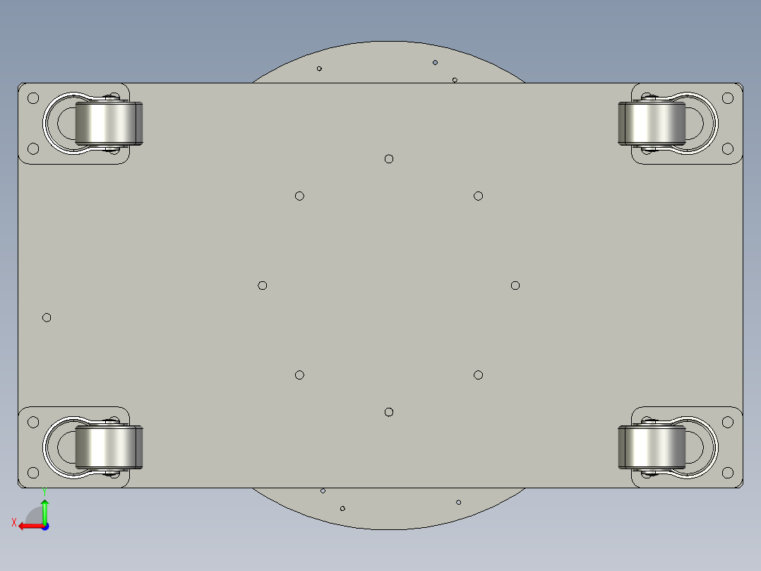 电机转子冲片取料分度盘后视图