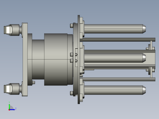 电机转子冲片取料分度盘左视缩略图