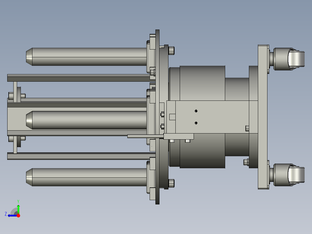 电机转子冲片取料分度盘右视图