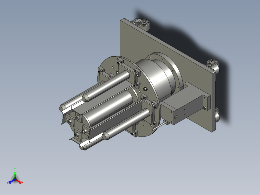 电机转子冲片取料分度盘正等轴测缩略图