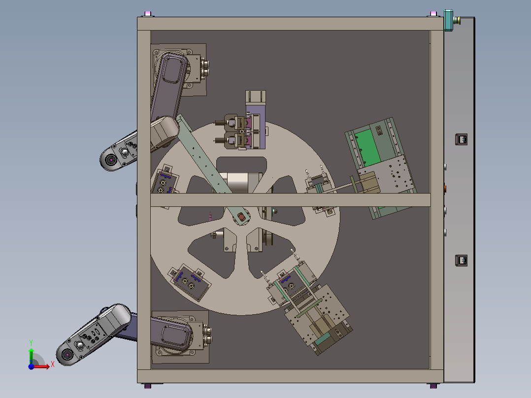 手机平面度检测项目含bom sw17可编辑前视图
