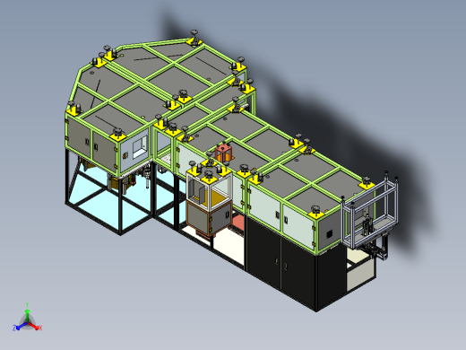 苹果耳麦喇叭流水线图纸苹果耳麦喇叭测试正等轴测缩略图