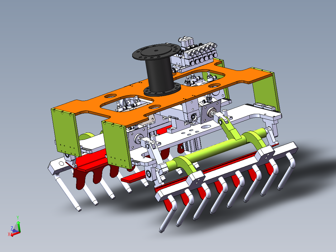 E299 工业机器人可调式袋装包夹爪