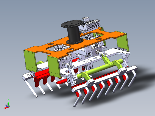 E299 工业机器人可调式袋装包夹爪