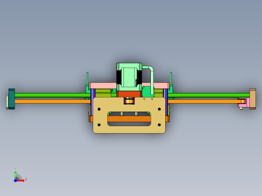 同步带直线运动十字滑台模组前视缩略图