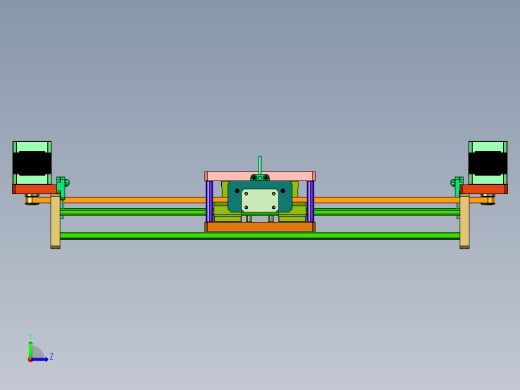 同步带直线运动十字滑台模组左视缩略图