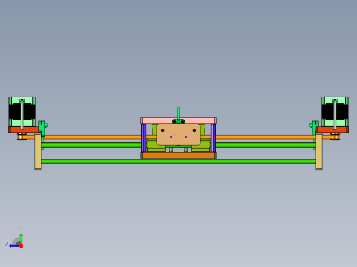 同步带直线运动十字滑台模组右视缩略图