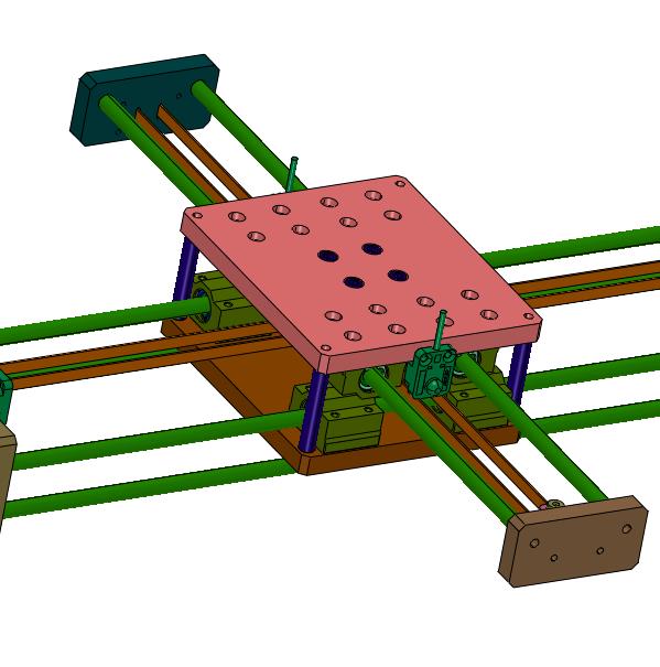 同步带直线运动十字滑台模组