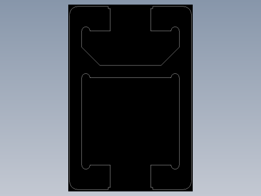 型材-BR 30X45C TROLLEY SUSPENSION PROFILE 3842992946.DXF