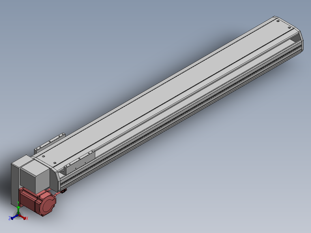 精密模组MT170-L125-1000-LD-M75-C4正等轴测图