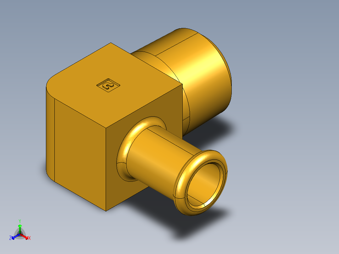 倒齿式工业管接头Beaded Hose Barb 90Deg Elbow Tube to Male Pipe 269HB-8-8主视图