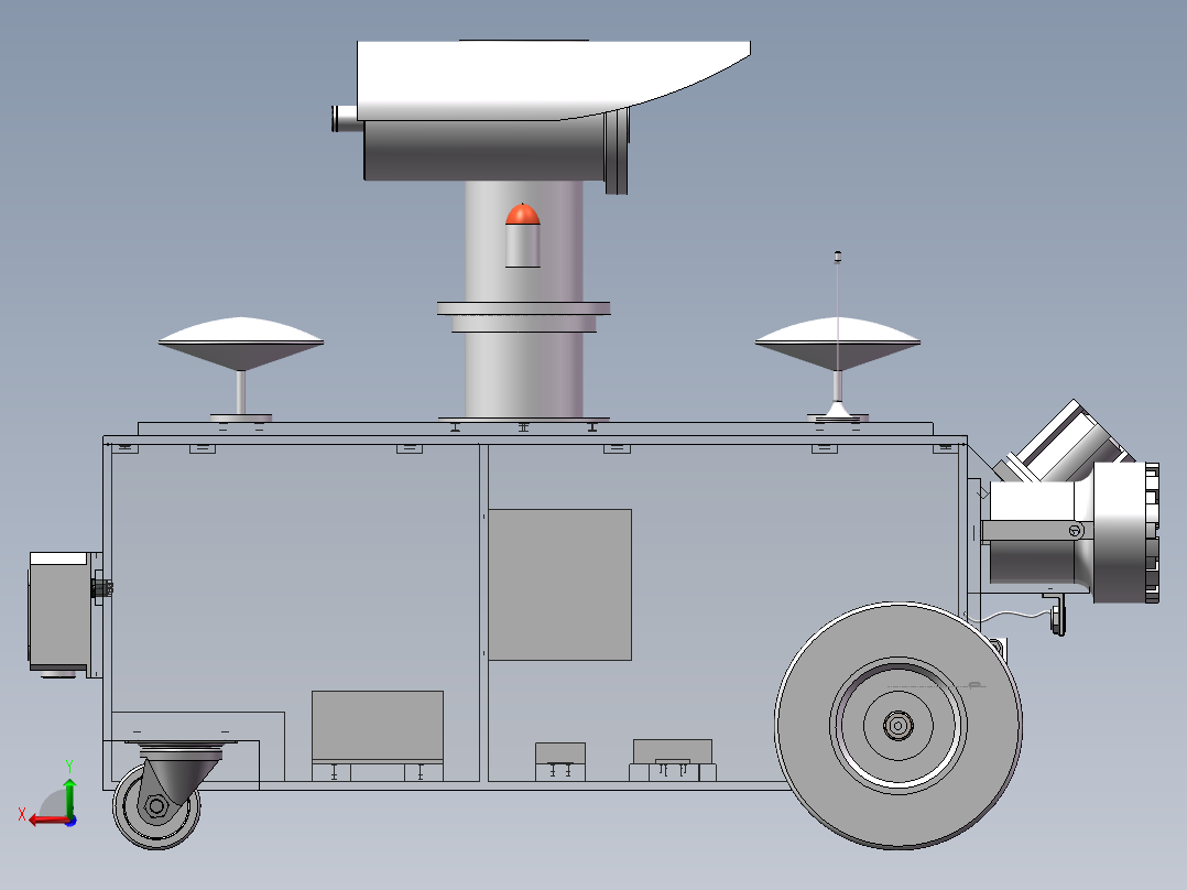 智能小车后视图