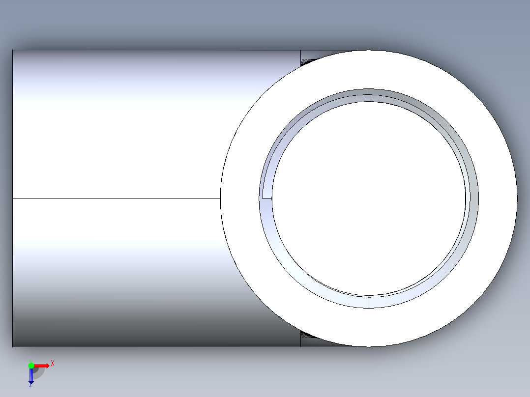 CPVC管件06-Sch80_90Elbow_SxFPT_9807-005 _0.5in俯视图