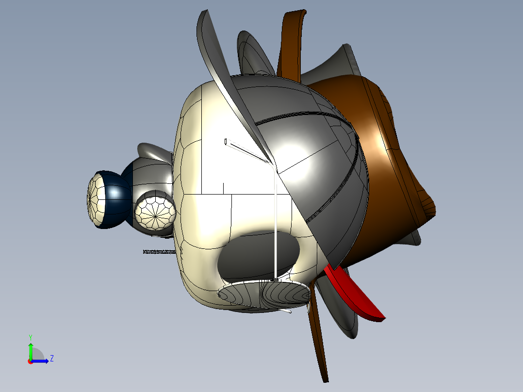 原创小可爱角色左视图