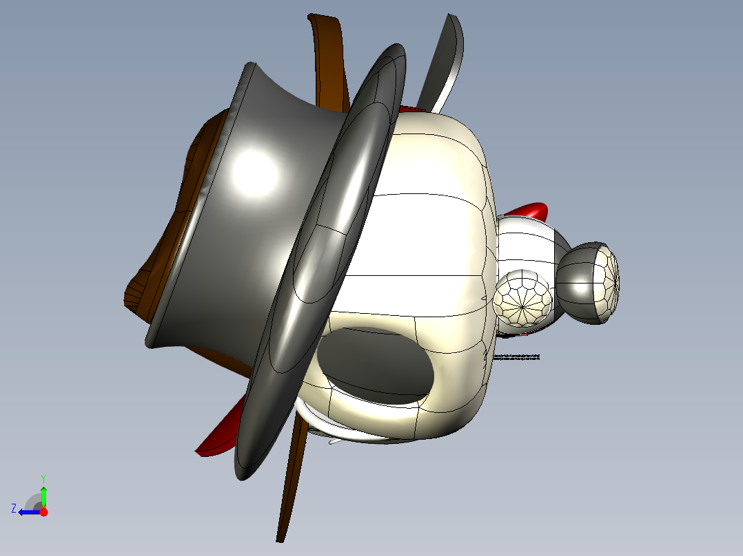 原创小可爱角色右视图