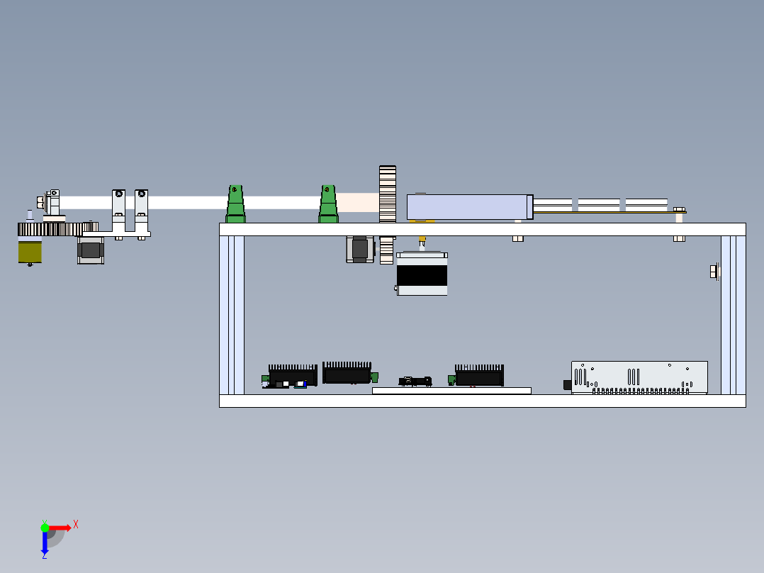 数控折弯机俯视图