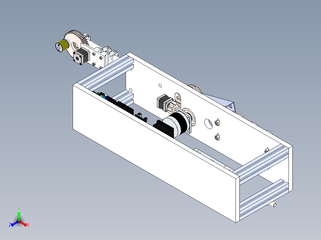 数控折弯机正等轴测图
