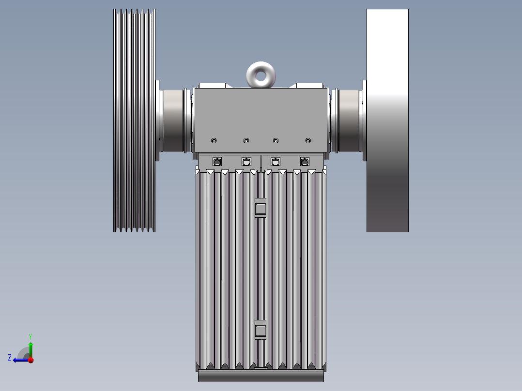 600×900鄂破碎机右视图