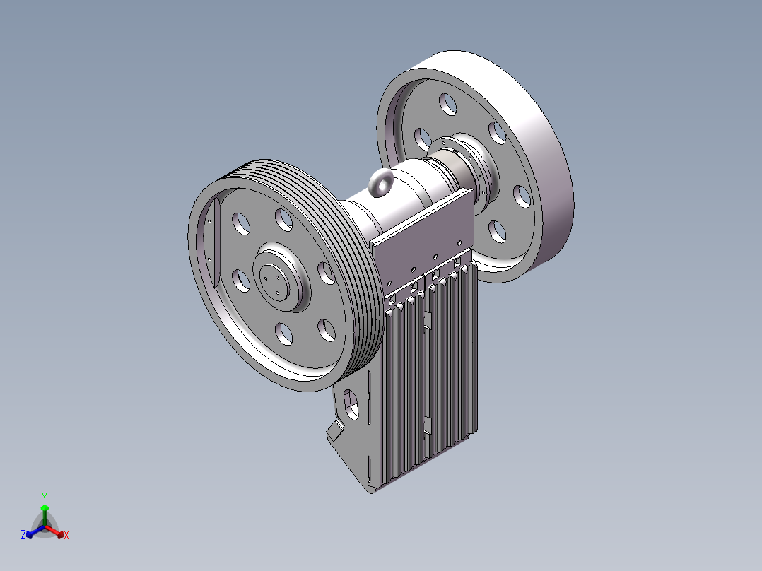 600×900鄂破碎机正等轴测图