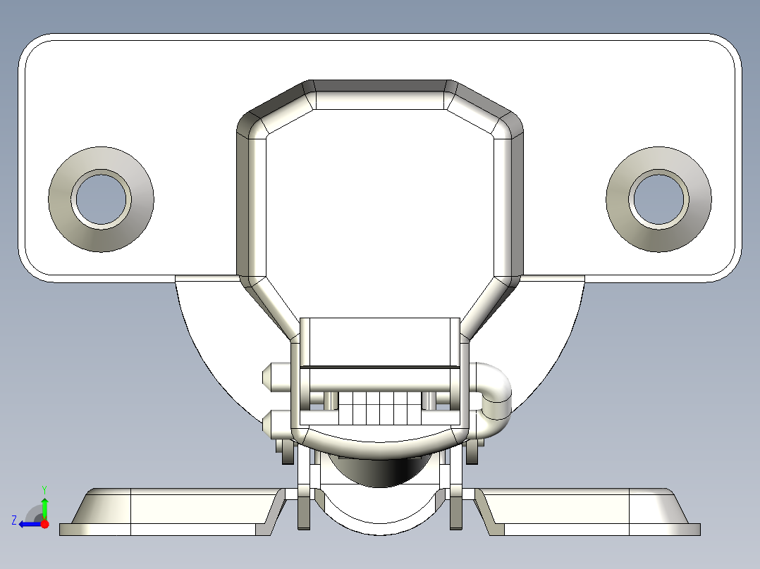 木制家具铰链右视图