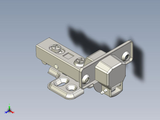 木制家具铰链正等轴测缩略图