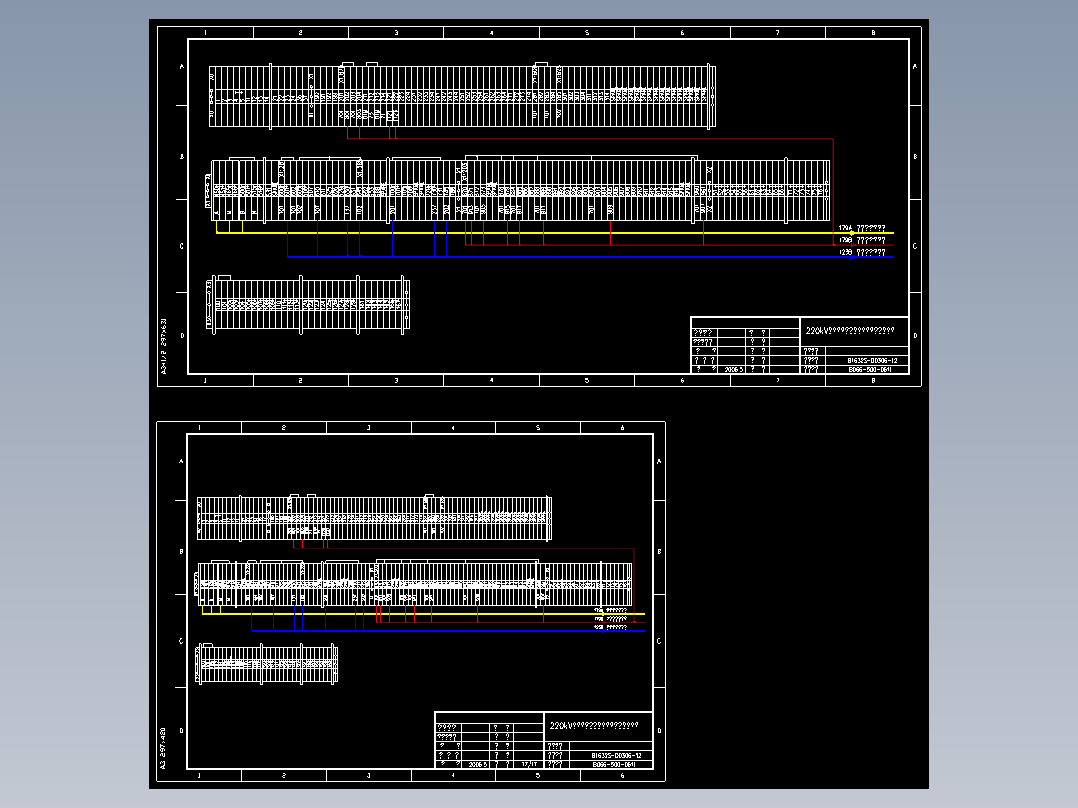 220kV母联及分段断路器汇控柜安装接线图(B066-500-0611)
