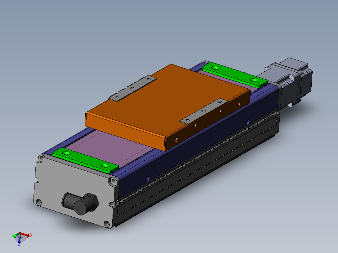 MCH丝杆全封闭MCH10-BC-100W主视图