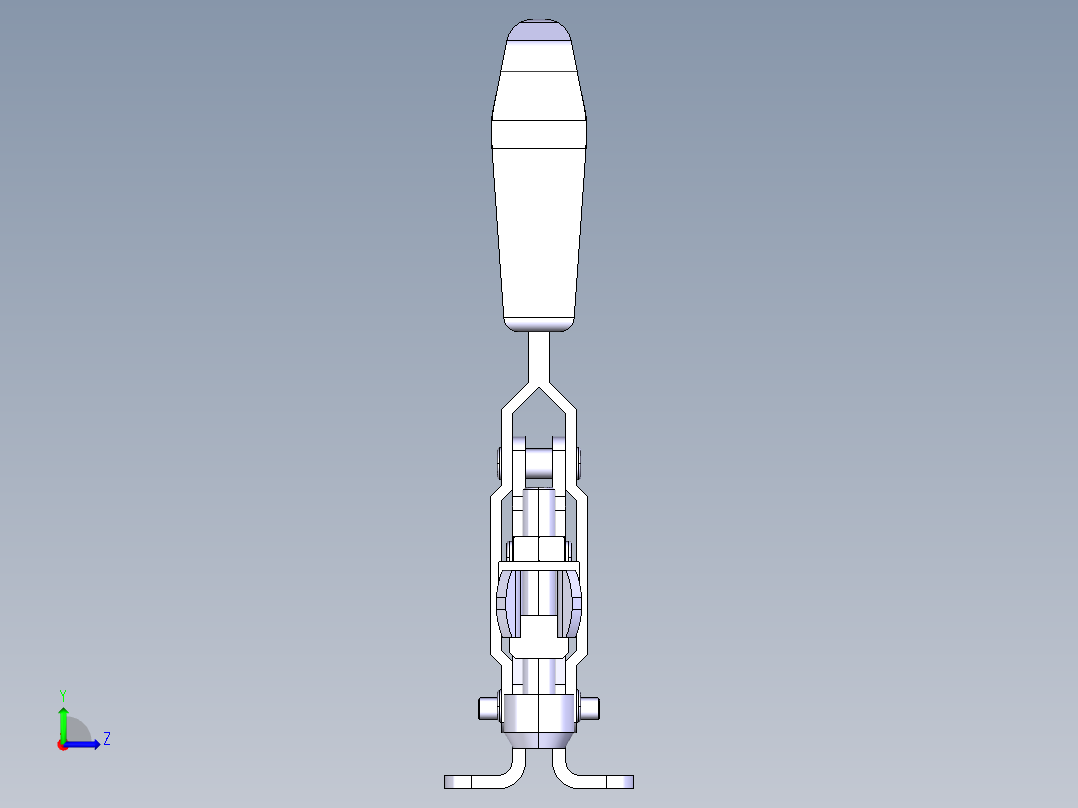 德克斯TUNKERS气缸数模T2-47U左视图