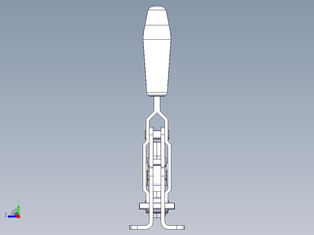 德克斯TUNKERS气缸数模T2-47U右视图