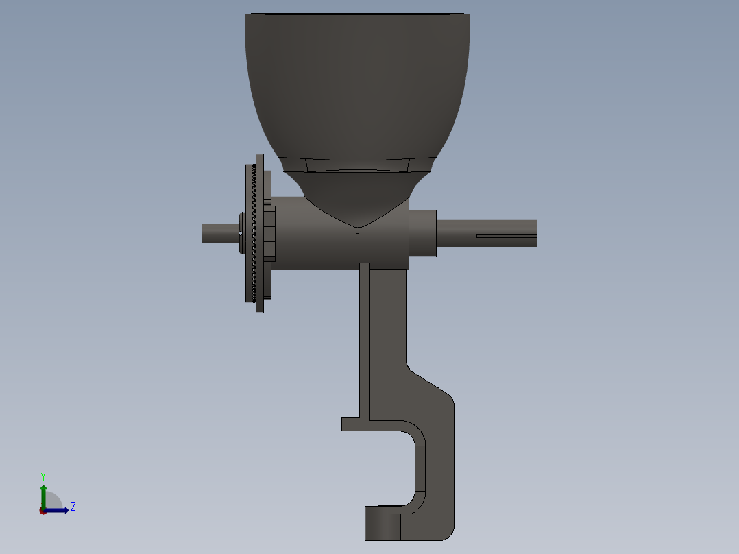 莫利con电机左视图