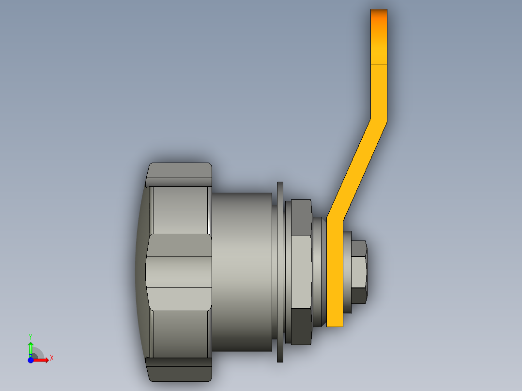 鎖VC.309-3D多系列多零件图纸模型前视图