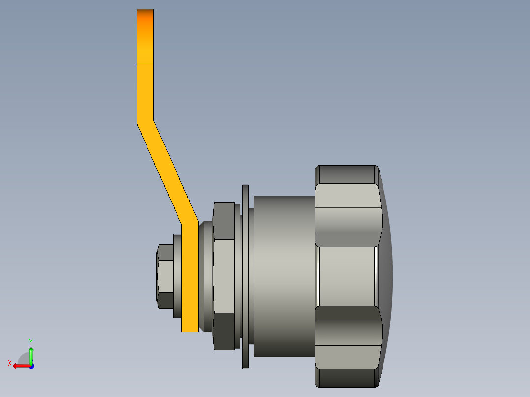 鎖VC.309-3D多系列多零件图纸模型后视图