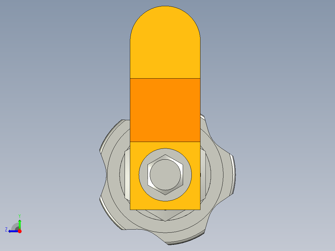 鎖VC.309-3D多系列多零件图纸模型右视图